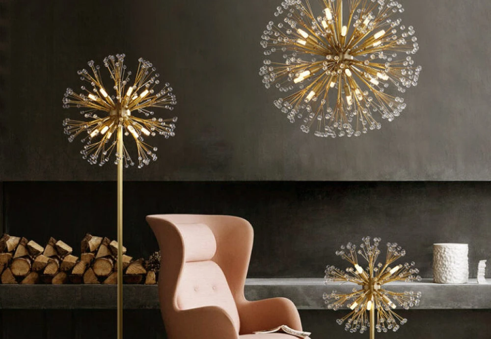 modern crystal flower chandelier