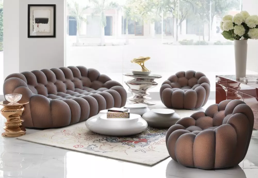 curved bubble sofa